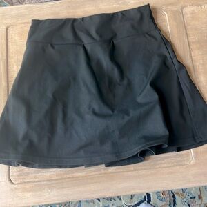 Black tennis skirt with shorts